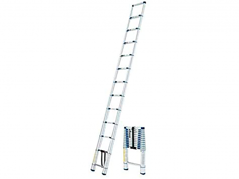 Escalera telescópica plegable